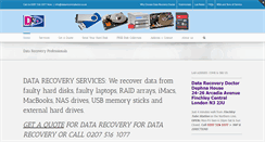 Desktop Screenshot of datarecoverydoctor.co.uk